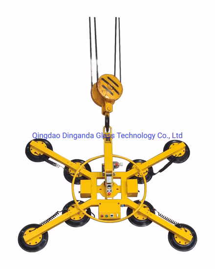 ガラス電気真空リフター吸盤吸盤ガラスリフティング用ガラスマニピュレーター倉庫およびガラスへのガラスシートの積み込み800kgの容量を設置